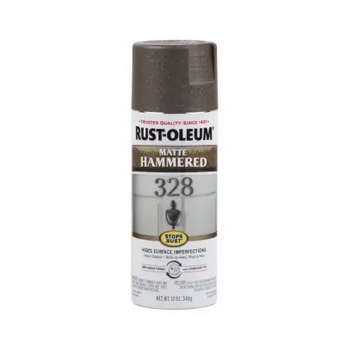 Stops Rust 12 Oz. Matte Hammered Spray Paint, Brown Stops Rust 12 Oz. Matte Hammered Spray Paint, Brown