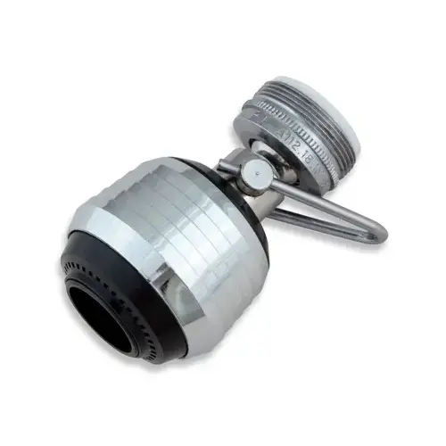 Swivel Sprayrator SuperSpray Dual Thread 15/16"- 27M x 55/64"-27F Chrome Plated Chrome Plated