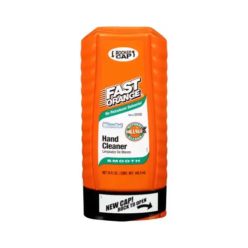 Fast Orange Smooth Orange Citrus Hand Cleaner, 15 Oz. White