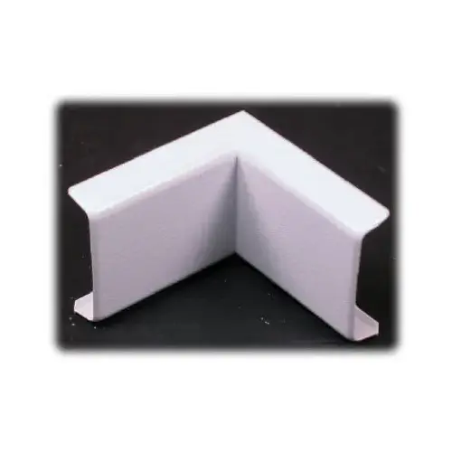 Wireway Inside Elbow, Non-Metallic, Plastic, White Wireway Inside Elbow, Non-Metallic, Plastic, White