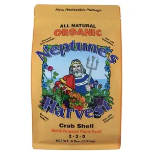 Neptune's Harvest CS604 Fertilizer Organic Soil Crab Shell Multi-Purpose Plant Food 4 lb