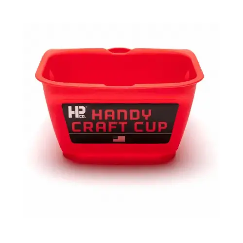 Craft Cup, 8 oz Capacity, Red