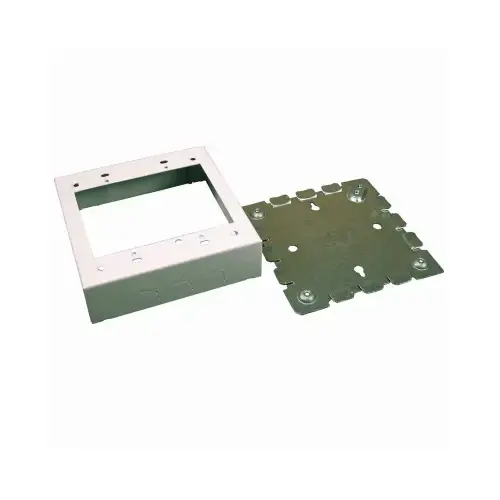700 Outlet Box, 2 -Gang, Metal, White, Wall Mounting 700 Outlet Box, 2 -Gang, Metal, White, Wall Mounting