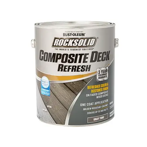 RockSolid Deck Refresh Toner, Flat/Matte, Gray, Liquid, 1 gal