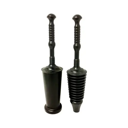 Toilet Plunger Master Plunger 25" L X 3" D Black