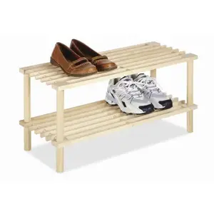 Whitmor 6026-3562 Shoe Rack 11.50" H X 24.75" W X 10.25" L Wood Natural