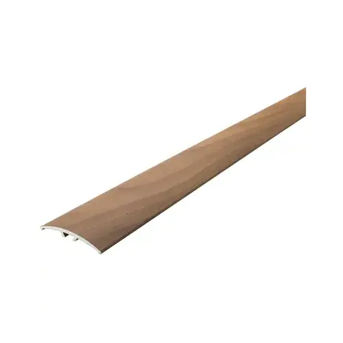 Multi-Floor Transition, 72.13 in L, 1-1/2 in W, Aluminum, Cherry