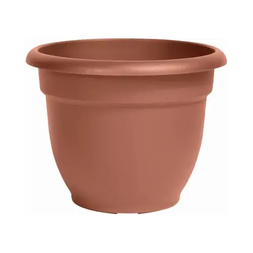 Self-Watering Planter, 12 in Dia, 13 in W, Round, Plastic, Terra Cotta Self-Watering Planter, 12 in Dia, 13 in W, Round, Plastic, Terra Cotta