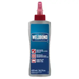 Weldbond 8-50420 All Purpose Adhesive High Strength Polyvinyl acetate homopolymer White 14.2 oz White