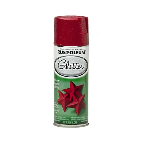 Glitter Spray Paint, Shimmer, Red, 10.25 oz, Aerosol Can Glitter Spray Paint, Shimmer, Red, 10.25 oz, Aerosol Can