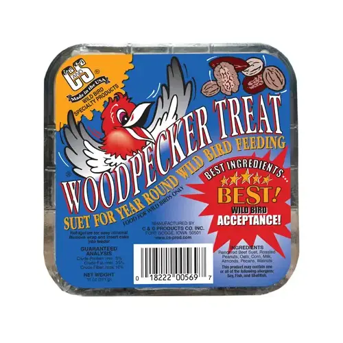 Wild Bird Food Woodpecker Treat Assorted Species Beef Suet 11 oz - pack of 12 Wild Bird Food Woodpecker Treat Assorted Species Beef Suet 11 oz - pack of 12