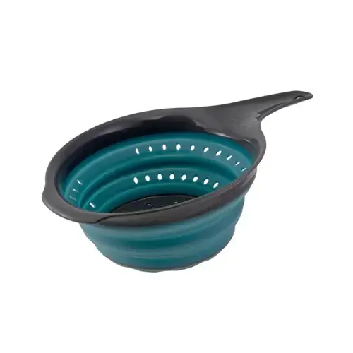 Collapsible Colander Gray/Teal Polypropylene/TPR 2 cups Gray/Teal Collapsible Colander Gray/Teal Polypropylene/TPR 2 cups Gray/Teal