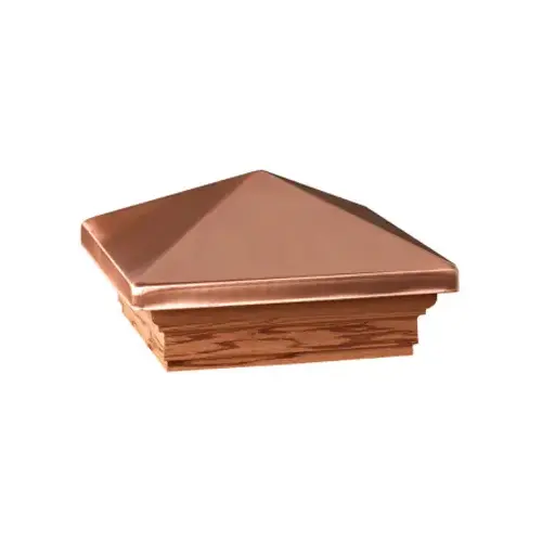 Post Cap, 6 in L, 6 in W, Cedar Other