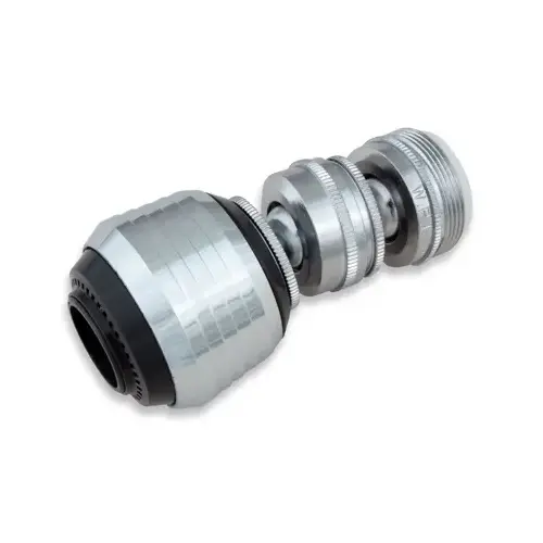 Swivel Sprayrator SuperSpray Dual Thread 15/16"- 27M x 55/64"-27F Chrome Plated Chrome Plated Swivel Sprayrator SuperSpray Dual Thread 15/16"- 27M x 55/64"-27F Chrome Plated Chrome Plated