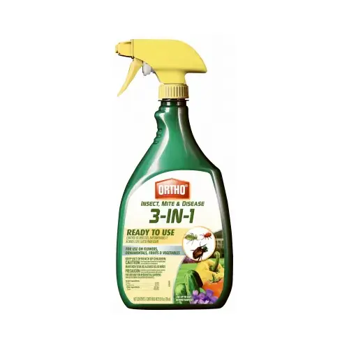 Ready-to-Use Insect Control, Liquid, Spray Application, 24 oz Bottle Yellow