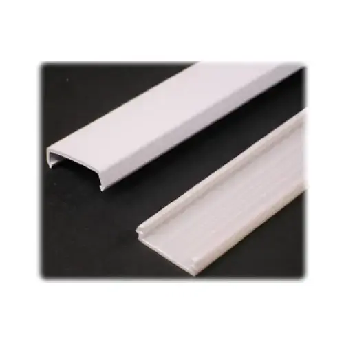 NMW Raceway Wire Channel, 60 in L, 1-5/16 in W, 1 -Channel, Plastic, White