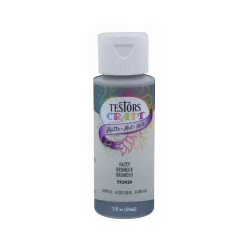 Craft Paint, Matte, Hazy, 2 oz, Bottle Craft Paint, Matte, Hazy, 2 oz, Bottle