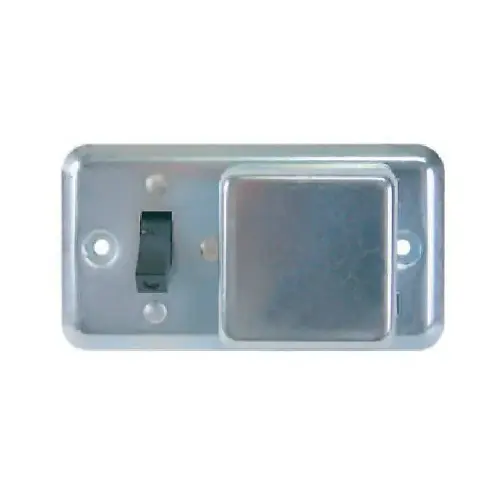125V 15A 2-1/4 In. Handy Box Fuse Holder Cover Plate Gray 125V 15A 2-1/4 In. Handy Box Fuse Holder Cover Plate Gray