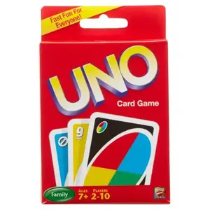 Uno 42003 Card Game Plastic Multicolored Multicolored