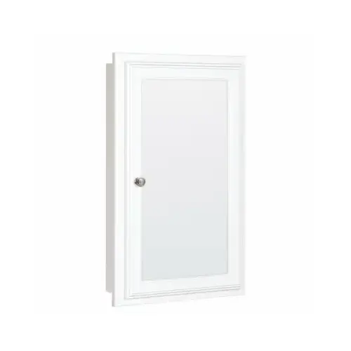 Medicine Cabinet/Mirror 25.75" H X 15.75" W X 4.75" D Rectangle Satin White Medicine Cabinet/Mirror 25.75" H X 15.75" W X 4.75" D Rectangle Satin White
