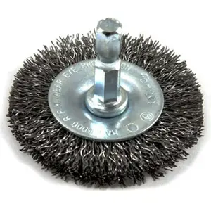 Forney 72727 2 In. Hex Crimped, Coarse Drill-Mounted Wire Wheel