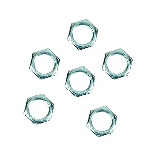 Nut, Steel Silver - pack of 6