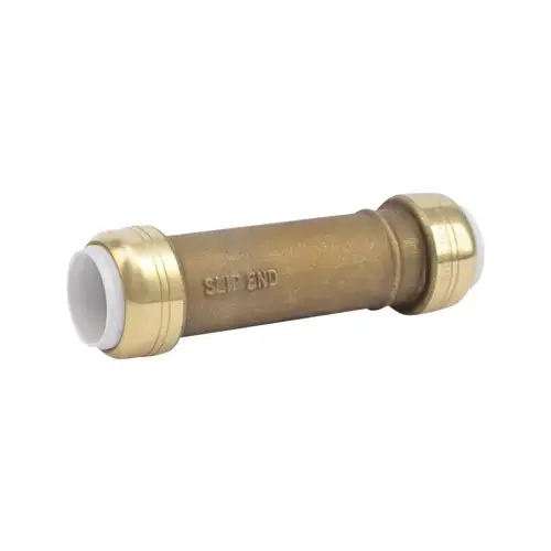 Slip Pipe Coupling, 1/2 in, Brass, SCH 40, SCH 80, SCH 180 Schedule, 200 psi Pressure Slip Pipe Coupling, 1/2 in, Brass, SCH 40, SCH 80, SCH 180 Schedule, 200 psi Pressure