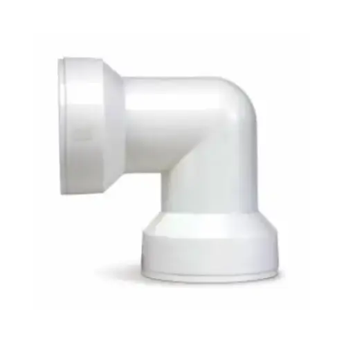 Insta-Plumb 1-1/2 In. White Plastic 90 Deg. Coupling Elbow Insta-Plumb 1-1/2 In. White Plastic 90 Deg. Coupling Elbow