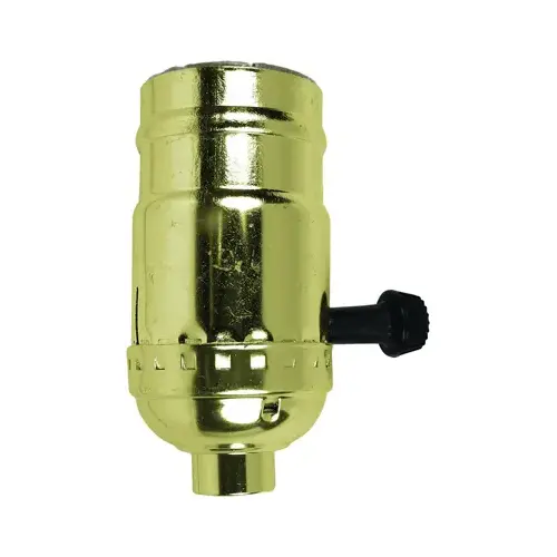 Turn Knob Lamp Socket, 250 V, 250 W, Brass Housing Material Turn Knob Lamp Socket, 250 V, 250 W, Brass Housing Material