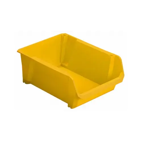 Storage Bin 9" W X 6" H X 13" D Impact-Resistant Poly 1 compartments Yellow Yellow Storage Bin 9" W X 6" H X 13" D Impact-Resistant Poly 1 compartments Yellow Yellow