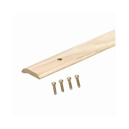 Carpet Trim, 36-1/4 in L, 1.44 in W, Hardwood, Unfinished Carpet Trim, 36-1/4 in L, 1.44 in W, Hardwood, Unfinished