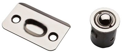 National Hardware N830-107 SPB1440 Series Ball Catch, Steel, Satin Nickel