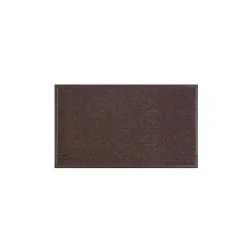 Ribbed Utility Mat, 28 in L, 18 in W, Polypropylene Rug, Brown Ribbed Utility Mat, 28 in L, 18 in W, Polypropylene Rug, Brown