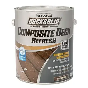 RockSolid 350060 Composite Deck Refresh, Brown, Liquid, 1 gal, Can