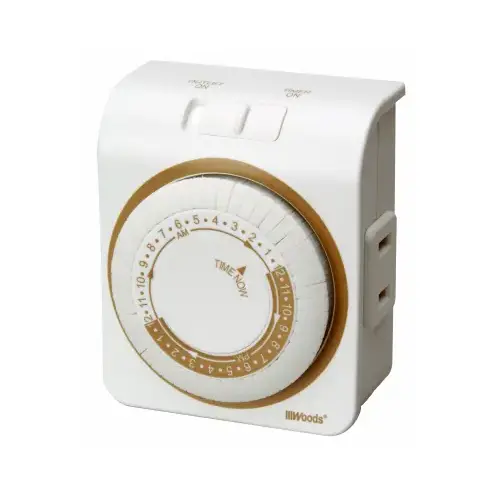 Mechanical Timer Indoor White White Mechanical Timer Indoor White White