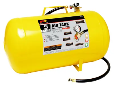 Performance Tool Air Tank 125 PSI 5 Gallons Yellow W10005 Performance Tool Air Tank 125 PSI 5 Gallons Yellow W10005