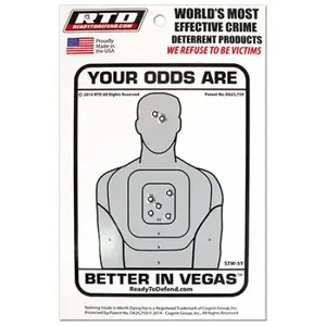 Ready To Defend STW-5Y-XCP12 Window Decal English White Security 5" H X 3.75" W - pack of 12