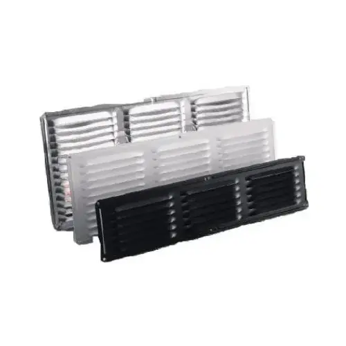 16 In. x 4 In. Mill Aluminum Under Eave Vent Gray