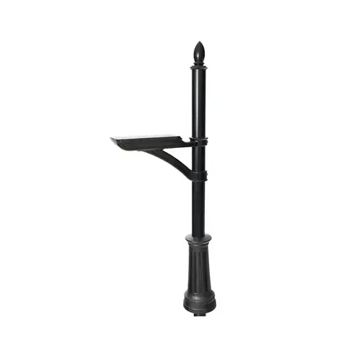 Mailbox Post Hamilton 69.4" Powder Coated Black Aluminum/Steel Powder Coated Mailbox Post Hamilton 69.4" Powder Coated Black Aluminum/Steel Powder Coated