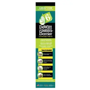 DeWitt 6YR-3100 Landscape Fabric Weed-Barrier 3 ft. W X 100 ft. L Polypropylene Black