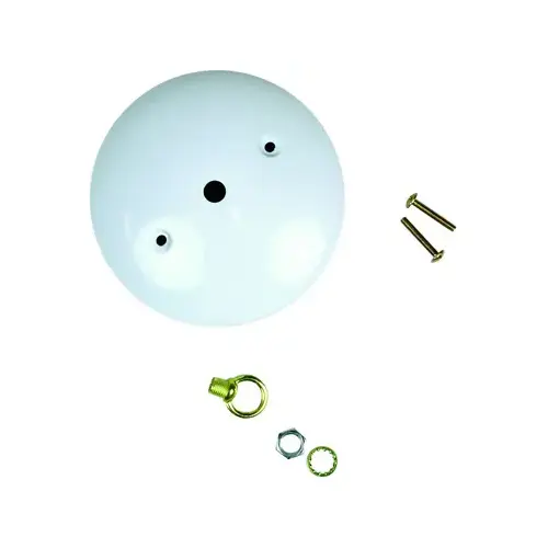Canopy Kit, Ceiling, White, For: Outlet Box and Hang Ceiling Fixture Canopy Kit, Ceiling, White, For: Outlet Box and Hang Ceiling Fixture