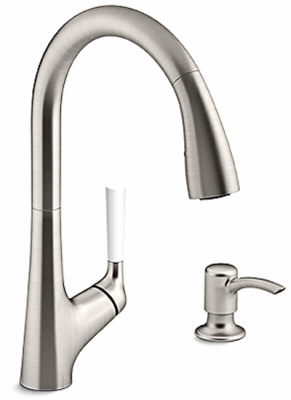 Kohler R562-SD-VS Pull-Down Kitchen Faucet One Handle Stainless Steel Stainless Steel