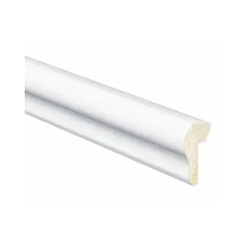 Trim 7/16" H X 8 ft. L Prefinished White Polystyrene Prefinished