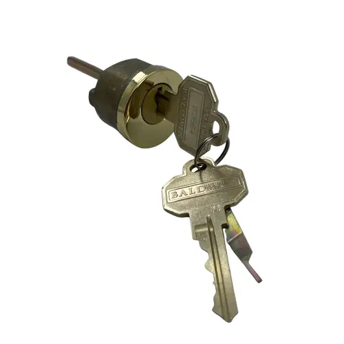 Single Cylinder Deadbolt Cylinder Kwikset Smartkey with Housing and 2 Keys Lifetime Brass Finish