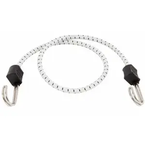 Keeper 06276 Twin Anchor Bungee Cord, 32 in L, Rubber, Hook End Black