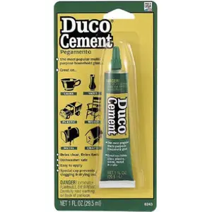 Devcon 62435-XCP6 Household Cement, Liquid, Solvent, Clear, 1 oz Tube - pack of 6