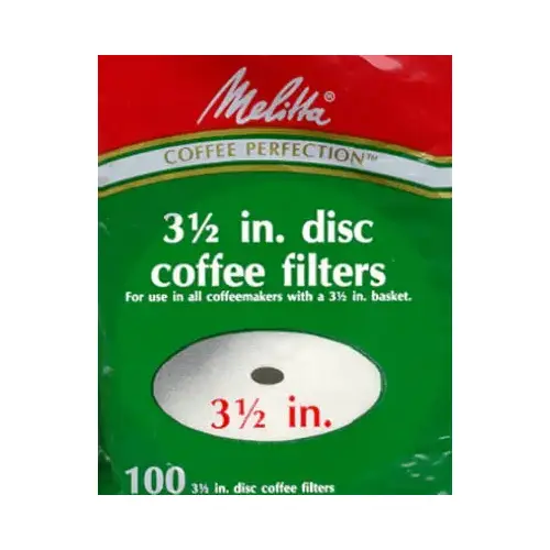 Disc Coffee Filters pack of 100 White Disc Coffee Filters pack of 100 White
