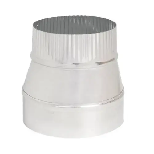 Furnace Pipe Reducer 6" D X 3" D Galvanized Steel Gray Furnace Pipe Reducer 6" D X 3" D Galvanized Steel Gray