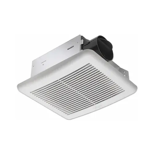 Bathroom Ventilation Fan BreezSlim 70 CFM 2 Sones White Bathroom Ventilation Fan BreezSlim 70 CFM 2 Sones White