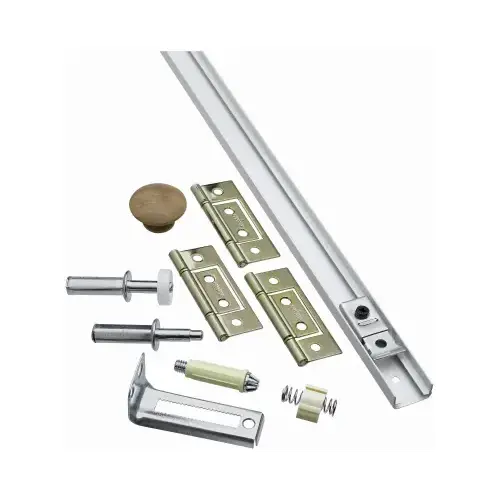 Folding Door Hardware Set, Steel, For: Bi-Fold Doors White Folding Door Hardware Set, Steel, For: Bi-Fold Doors White